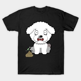 Funny furry dog smells stinky poo poo T-Shirt
